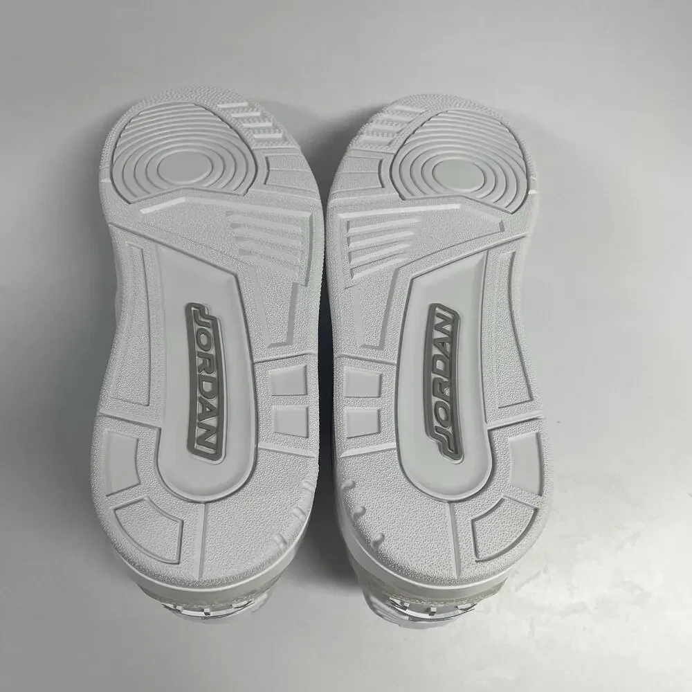 Air Jordan 3 Retro 'Pure Money' 2025 CT8532 111 Size 13 White Leather Sneakers